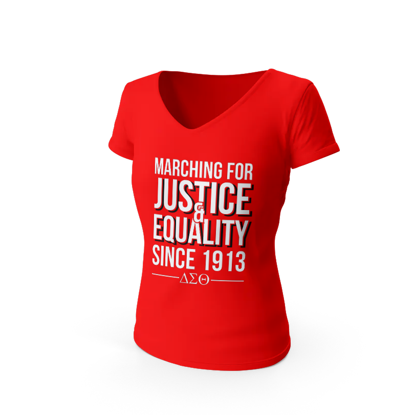 DST Marching... since 1913 T-Shirt (V-NECK)