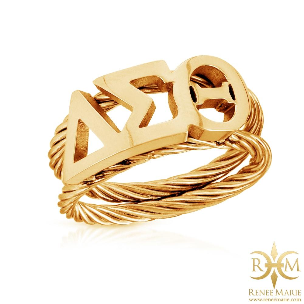 DST Symbols Rope Ring (Stainless Steel)