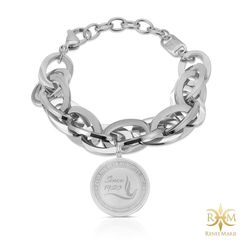 ZΦB "Techno Silver" Stainless Steel Bracelet