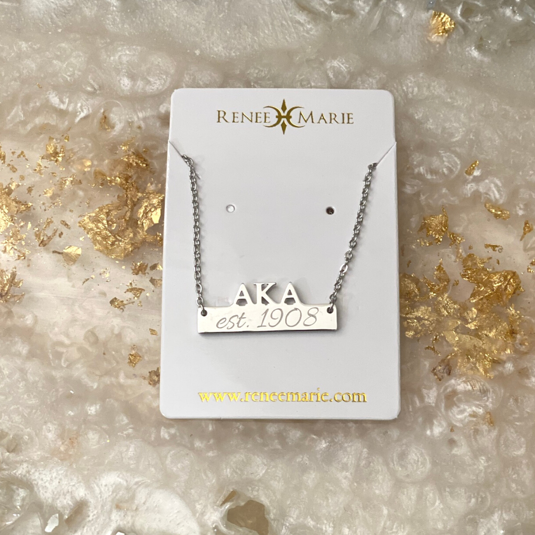 AKA Symbols Bar Necklace (Stainless Steel)