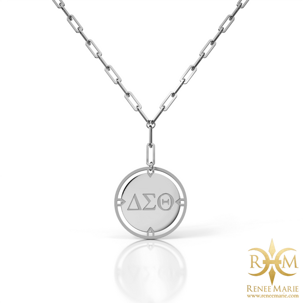 DST Circular Focus Stainless Steel Necklace