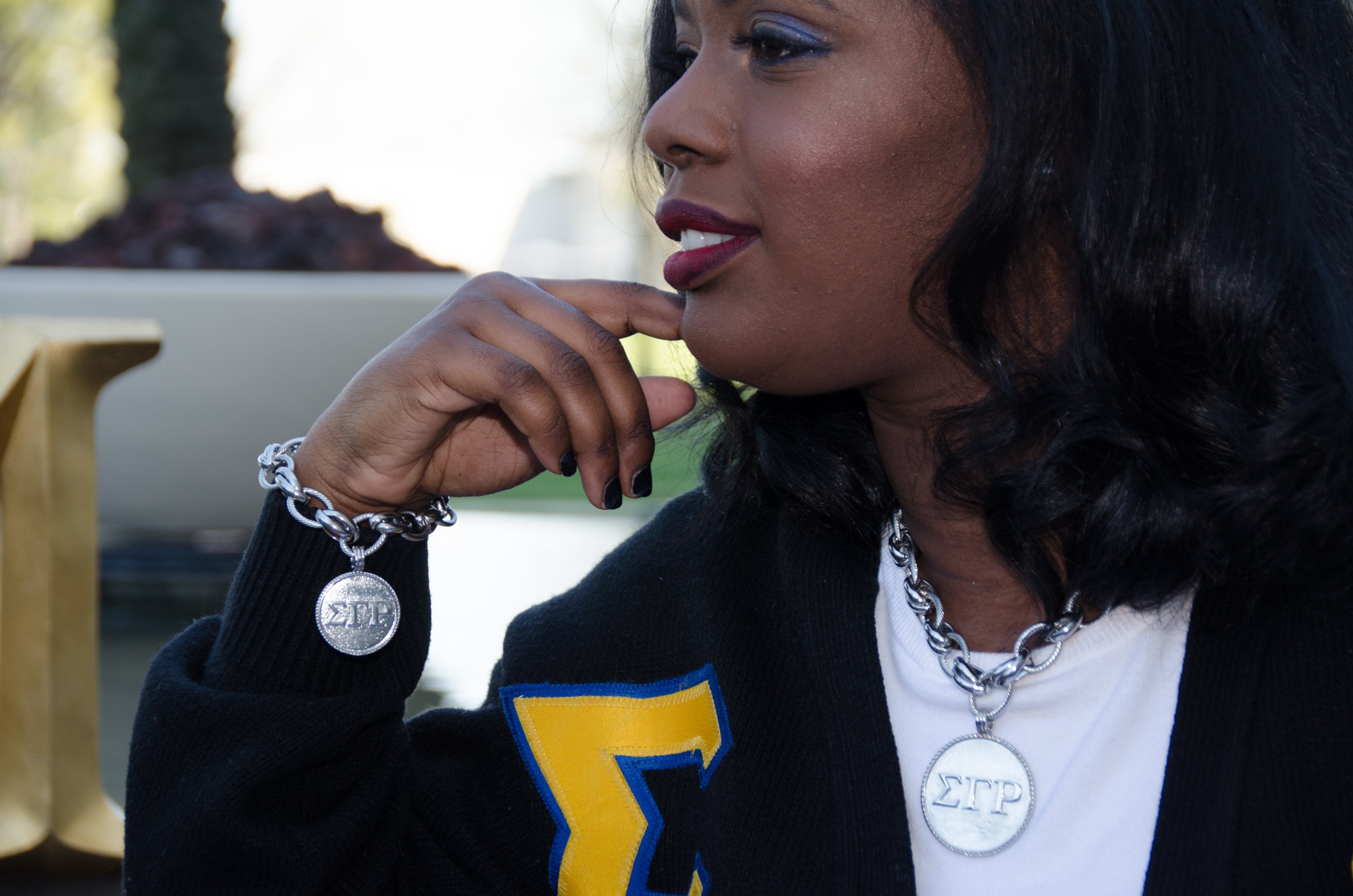 ΣΓΡ "Classic" Stainless Steel Necklace