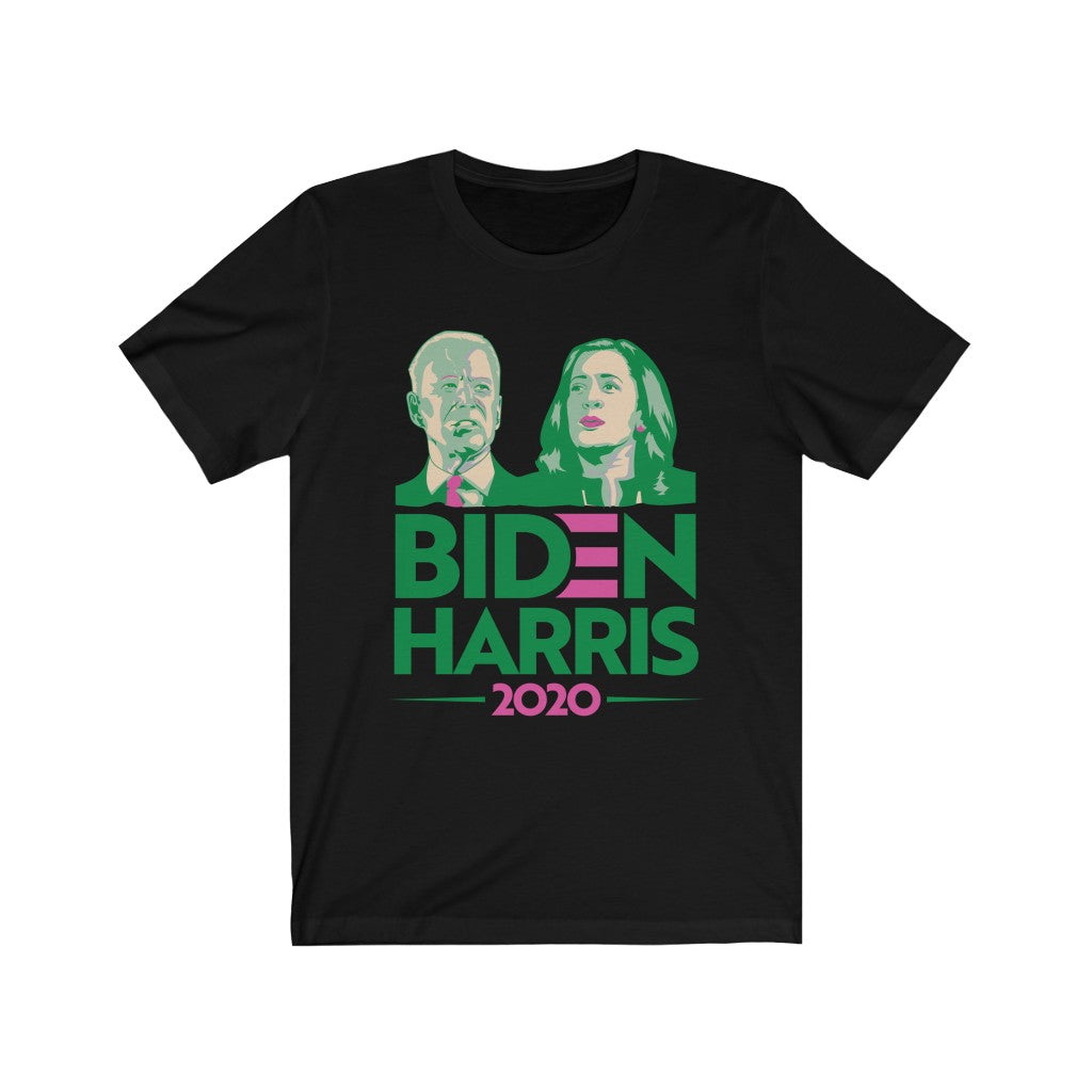 Biden Harris Pink & Green T-Shirt (Unisex)