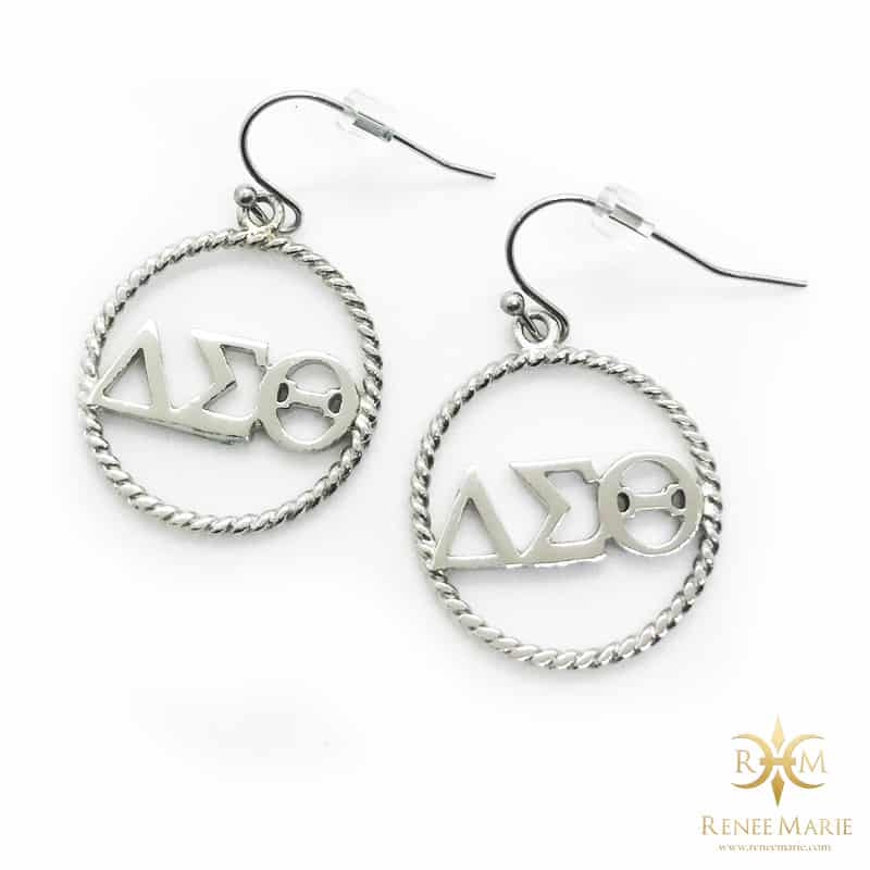 DST Symbols Circle Earrings (Stainless Steel)