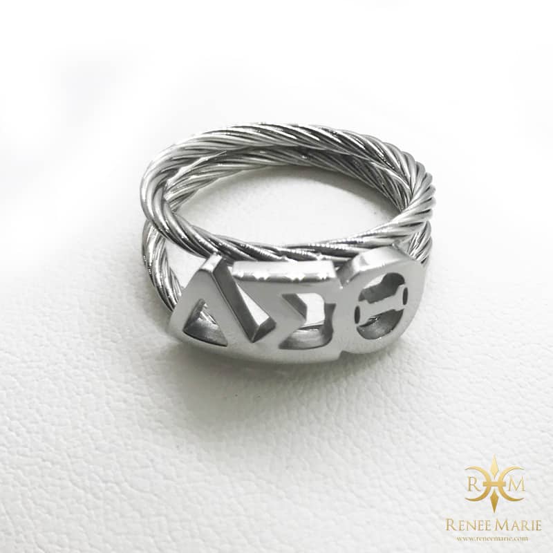 DST Symbols Rope Ring (Stainless Steel)