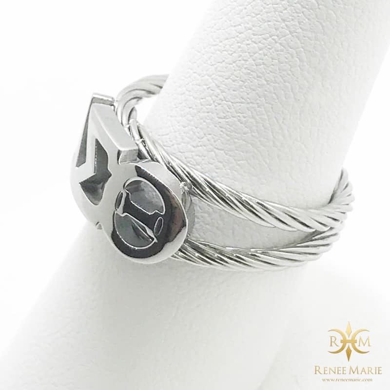 DST Symbols Rope Ring (Stainless Steel)