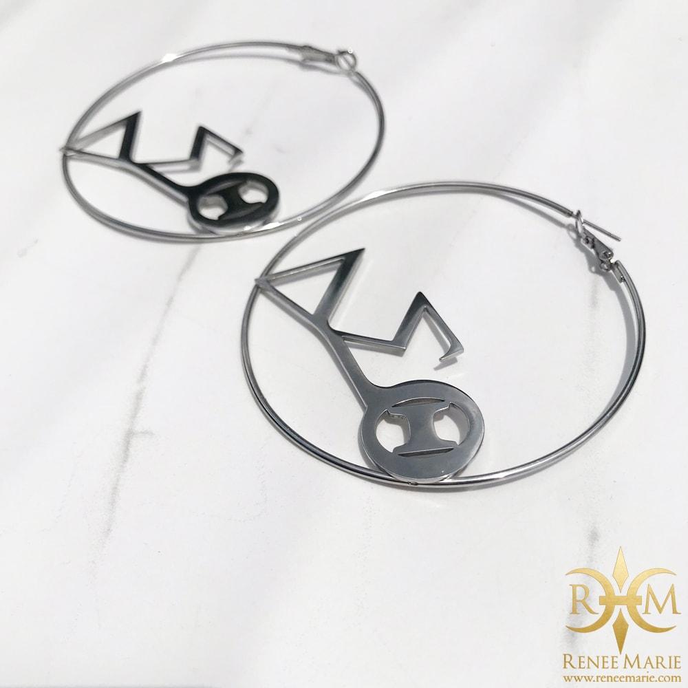 DST Large Hoop Earrings (Stainless Steel)