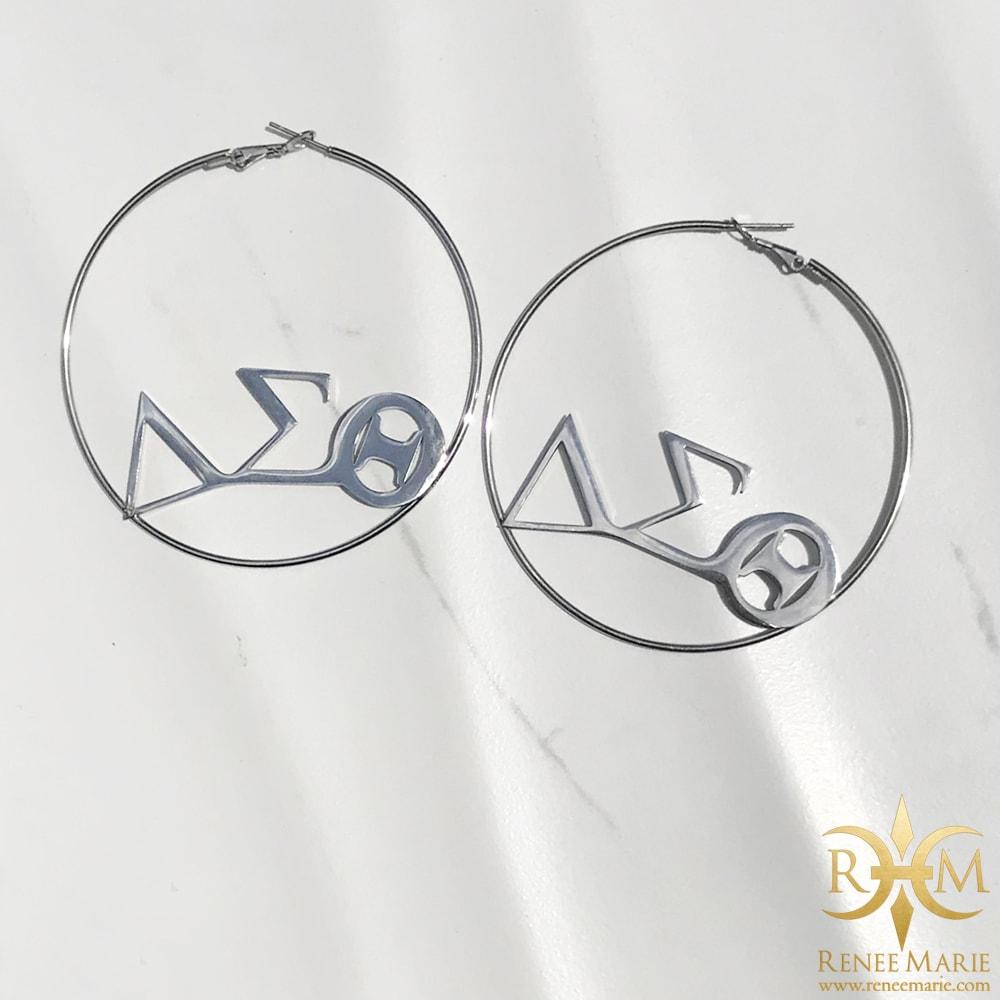 DST Large Hoop Earrings (Stainless Steel)
