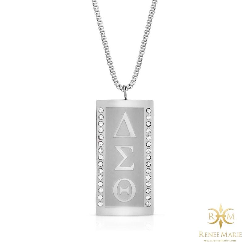 DST "Debra" Vertical Symbols Necklace (Stainless Steel)