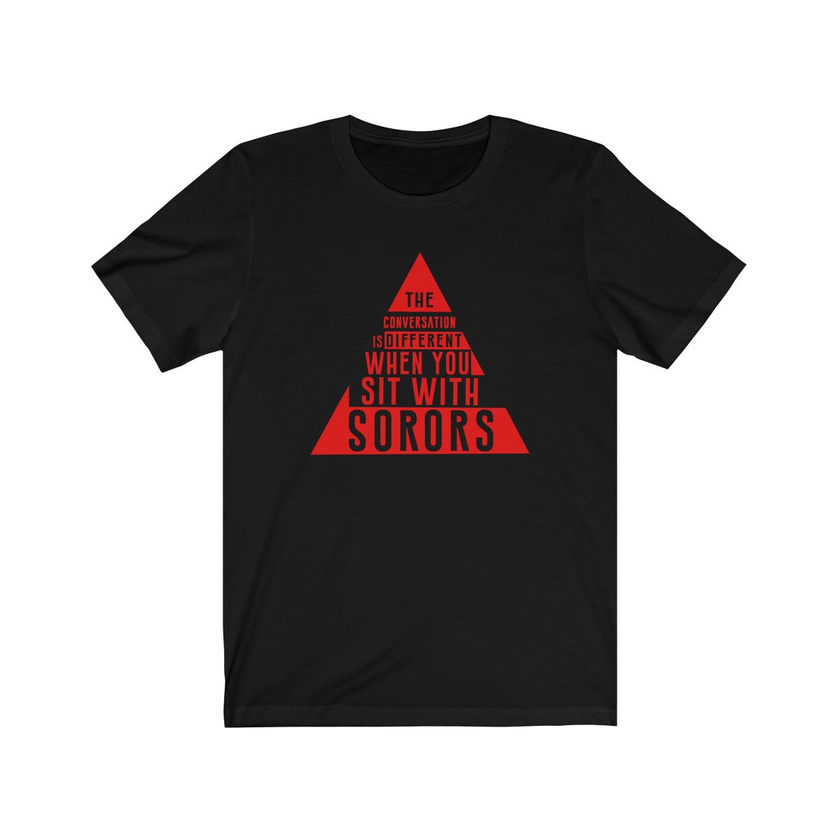 DST Sit With Sorors T-Shirt (Front & Back; Unisex)