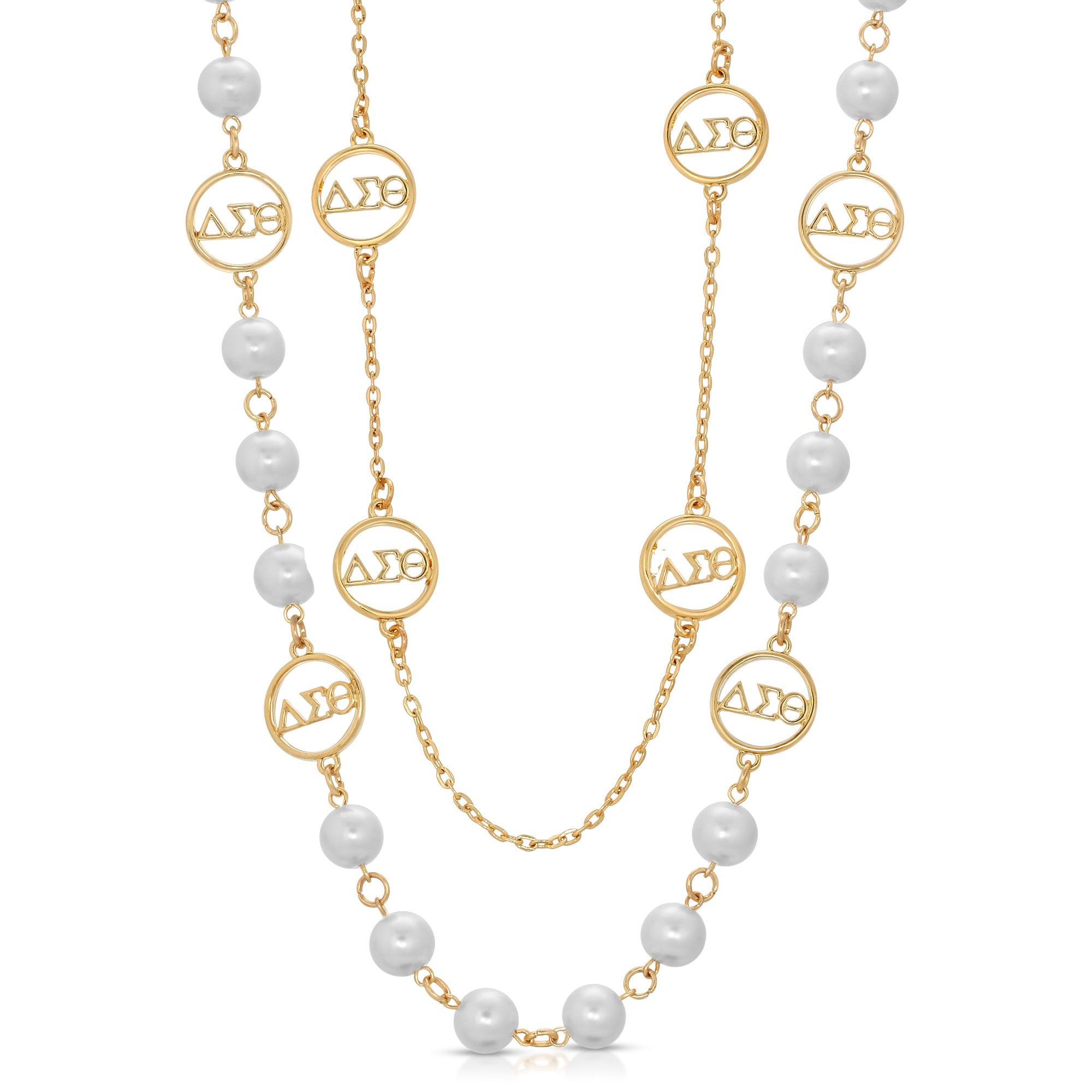 DST 36" Pearl Station Necklace