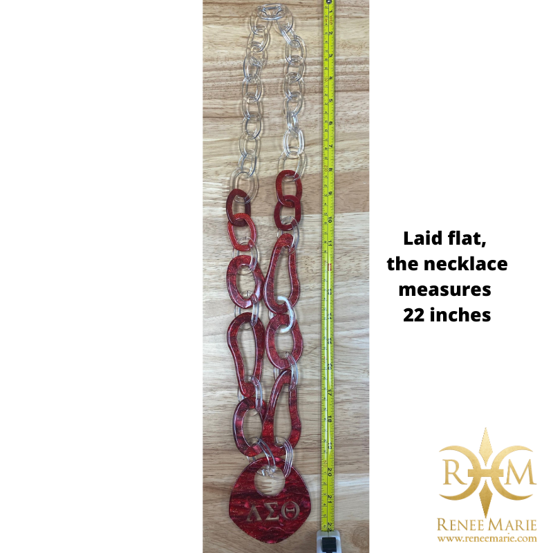 DST Zuri Acrylic Necklace & Earrings Set