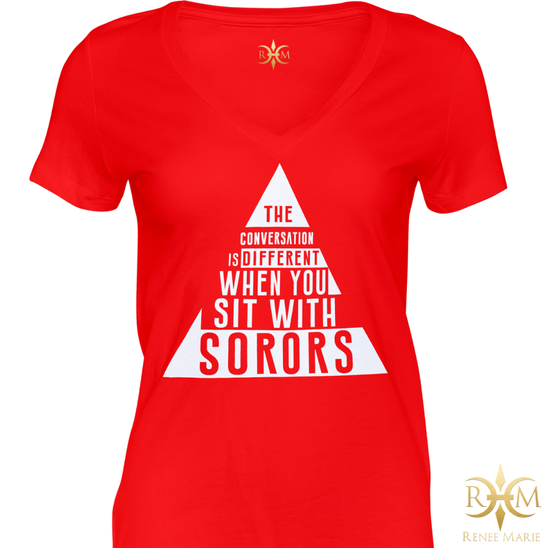 DST Sit With Sorors T-Shirt (V-NECK)