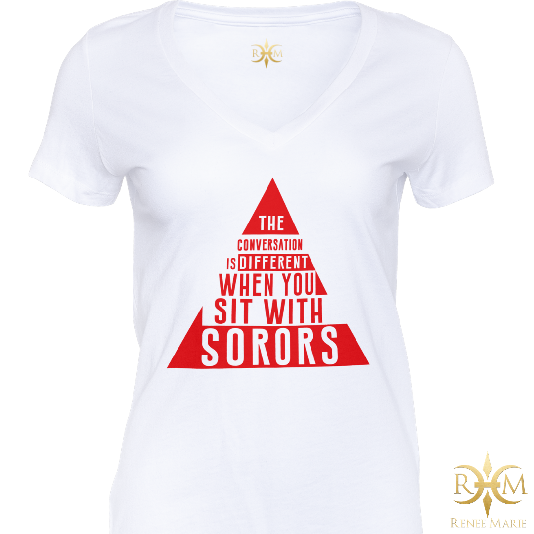 DST Sit With Sorors T-Shirt (V-NECK)