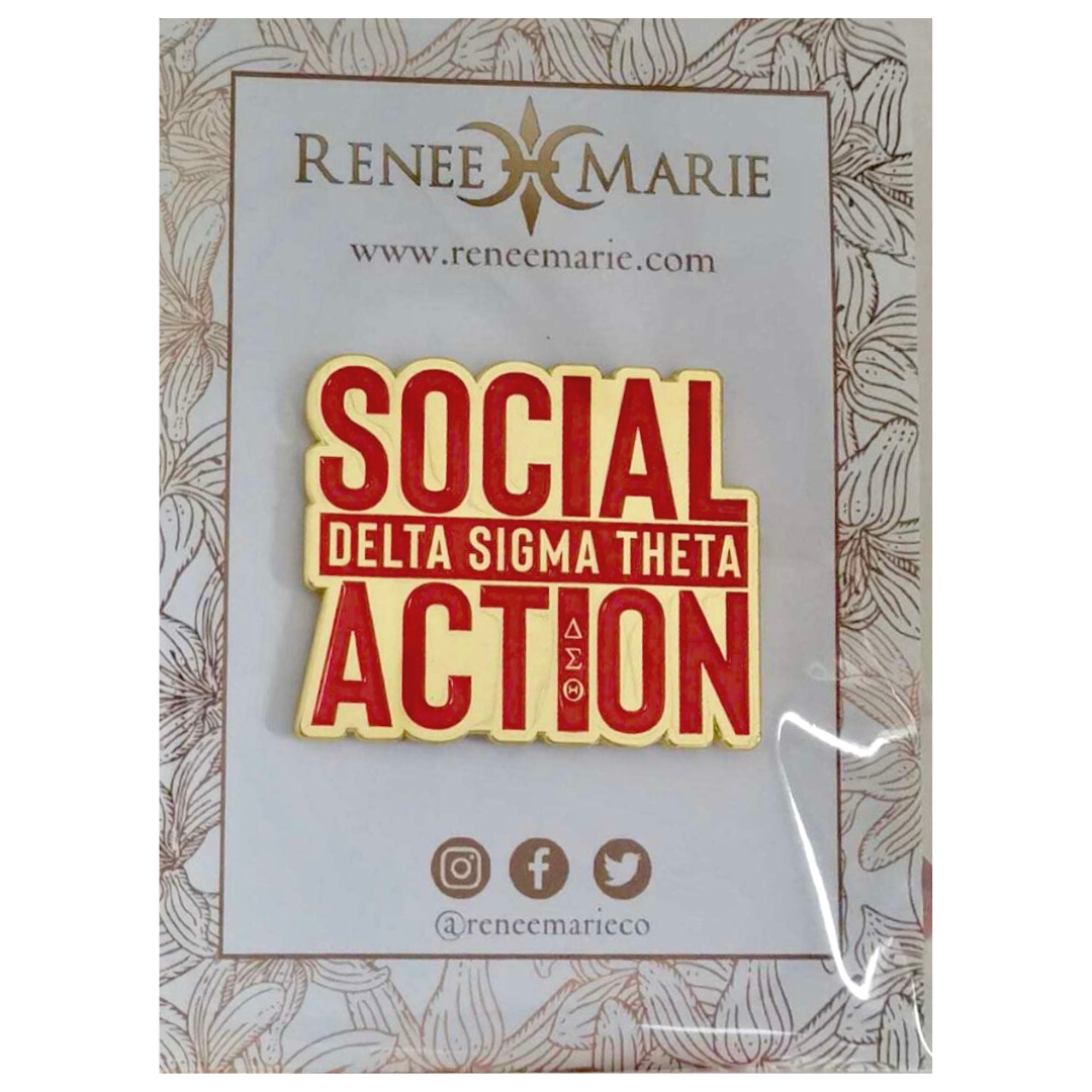 DST Social Action Pin