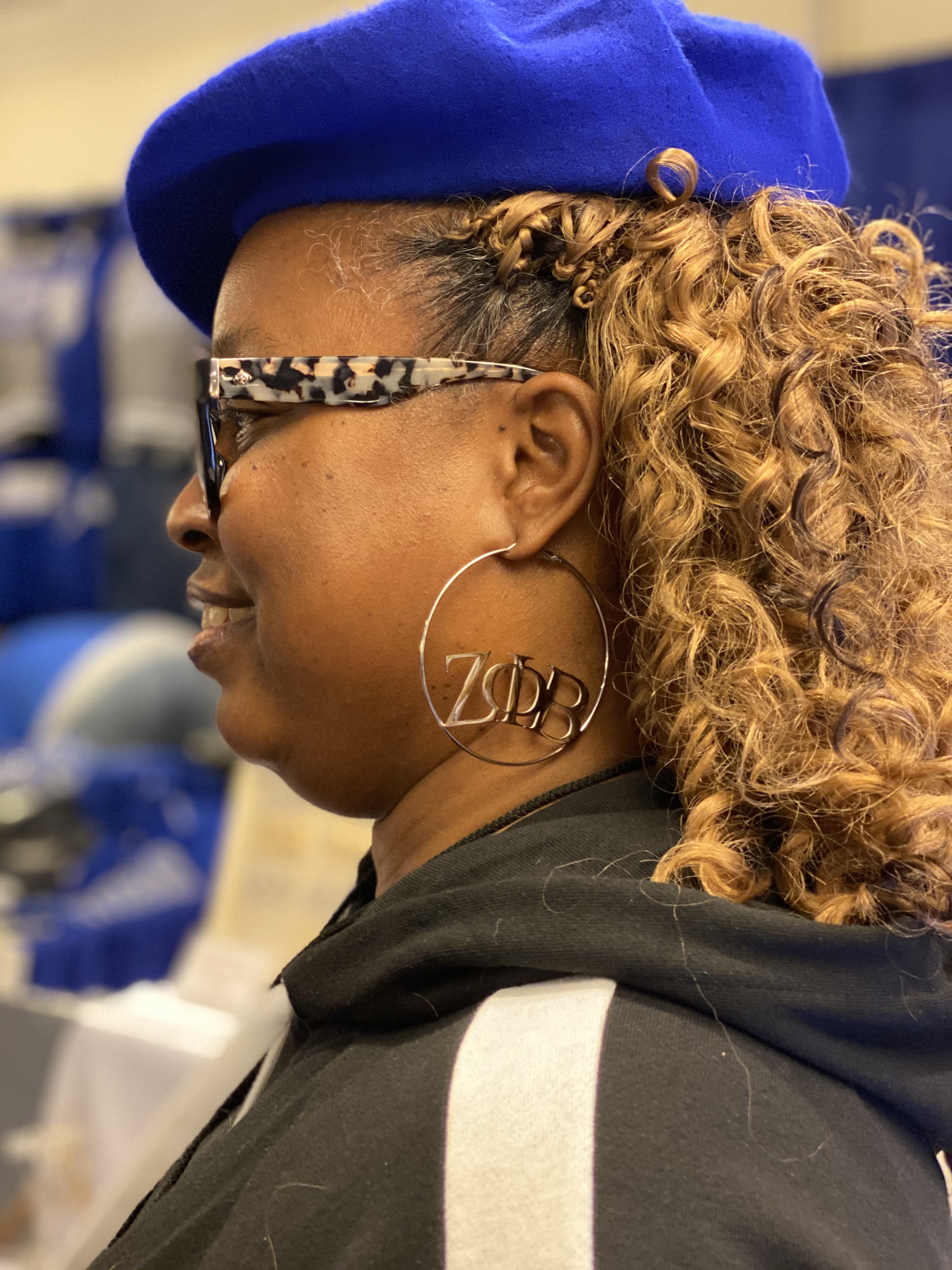 ZΦB Large Hoop Earrings (Stainless Steel)