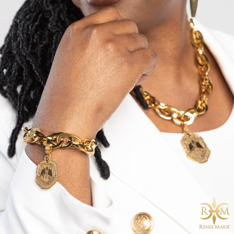 DST "Techno Gold" Stainless Steel Bracelet