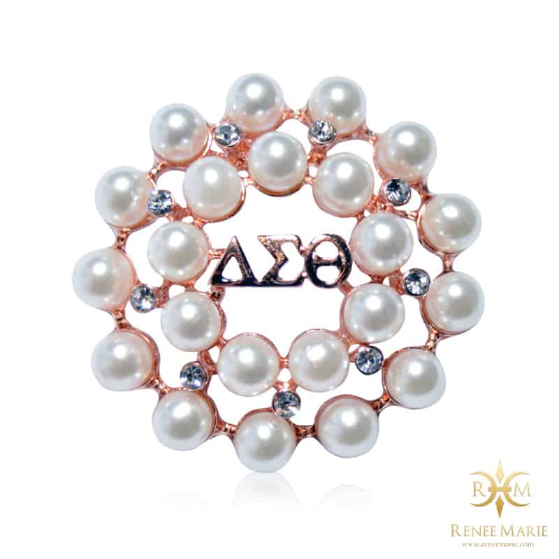 DST Symbolic 22 Pearls Brooch (original)