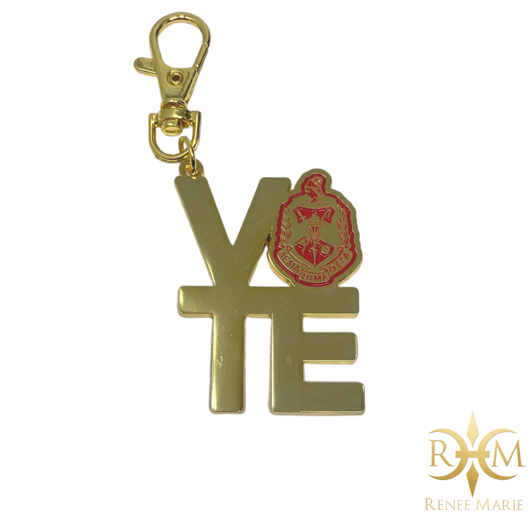 DST VOTE Purse Charm / Keychain