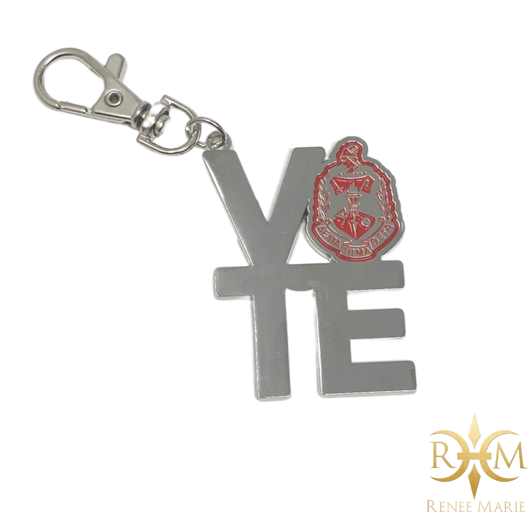 DST VOTE Purse Charm / Keychain