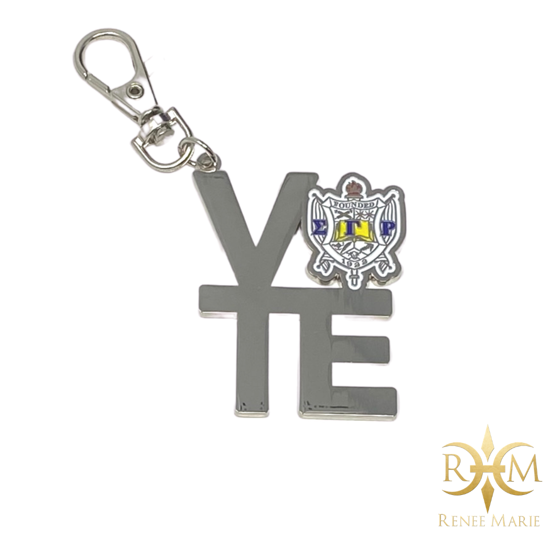 ΣΓΡ VOTE Purse Charm / Keychain