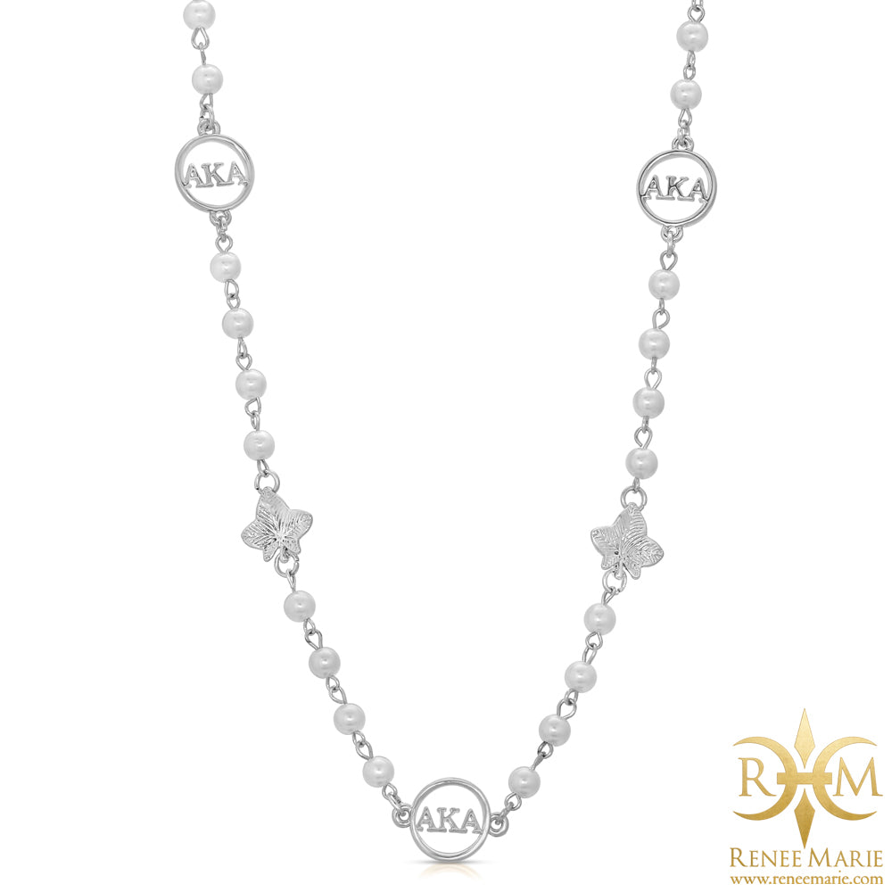 AKA 36" Station Necklace (Small)