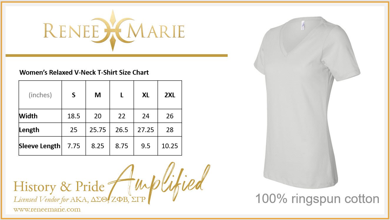 DST Sit With Sorors T-Shirt (V-NECK)