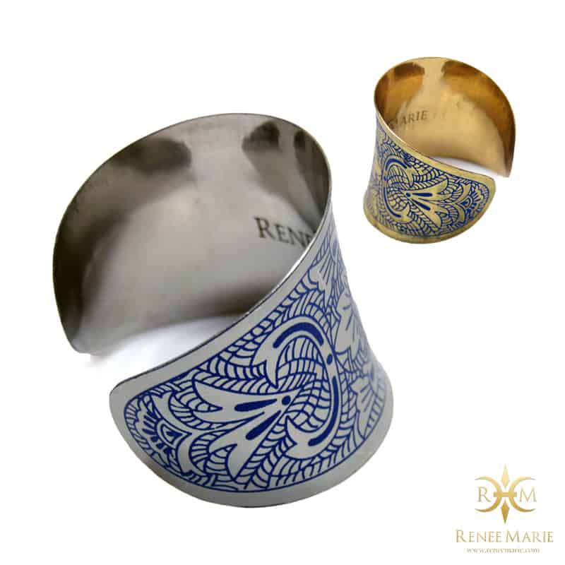 ΣΓΡ Ink Cuff Bracelet