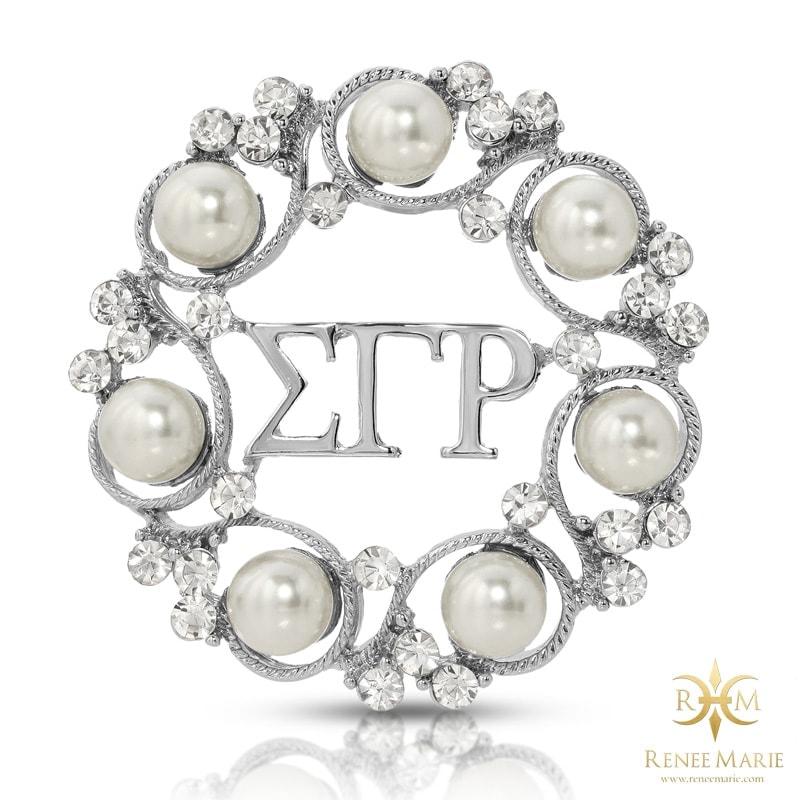 ΣΓΡ Symbolic 7 Pearls Brooch