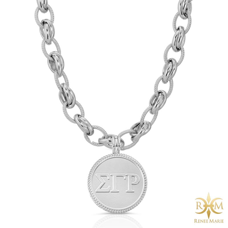 ΣΓΡ "Classic" Stainless Steel Necklace
