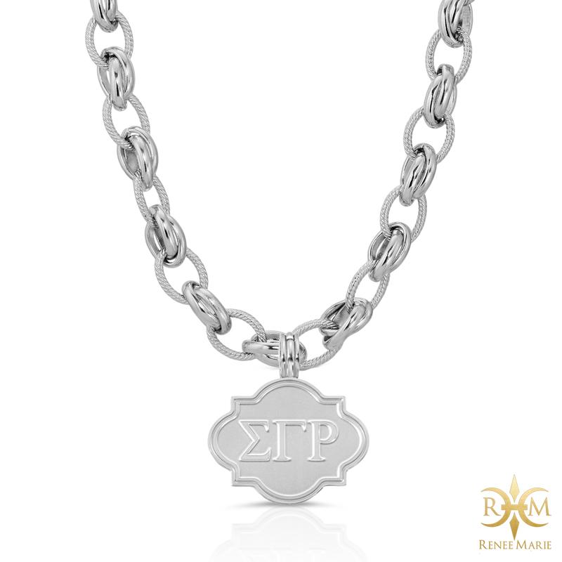 ΣΓΡ "Classic" Stainless Steel Necklace