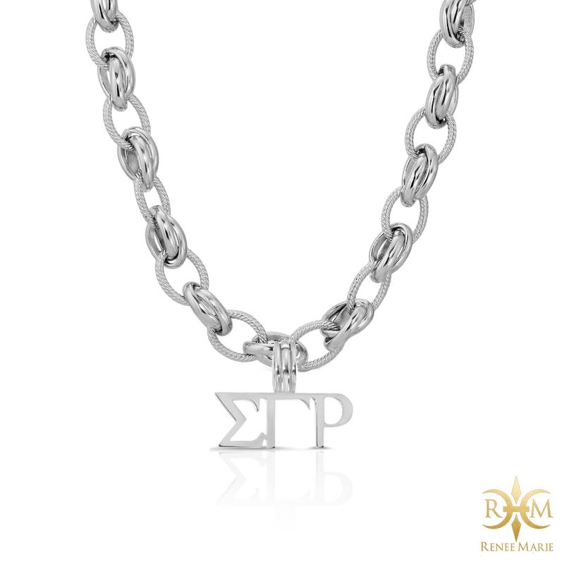 ΣΓΡ "Classic" Stainless Steel Necklace