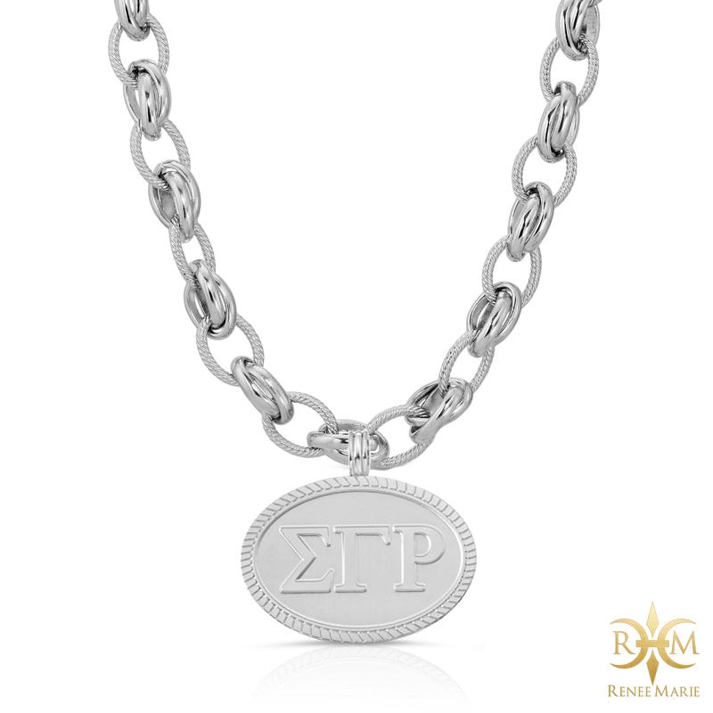 ΣΓΡ "Classic" Stainless Steel Necklace