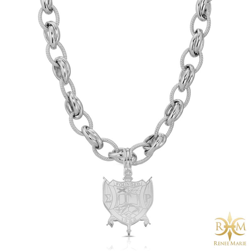 ΣΓΡ "Classic" Stainless Steel Necklace