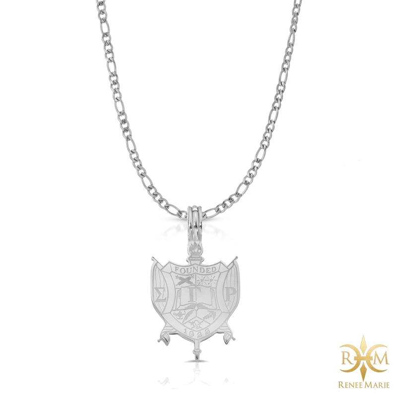 ΣΓΡ Shield Pendant with Chain