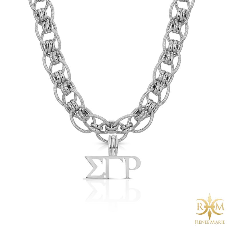ΣΓΡ "Jazz" Stainless Steel Necklace