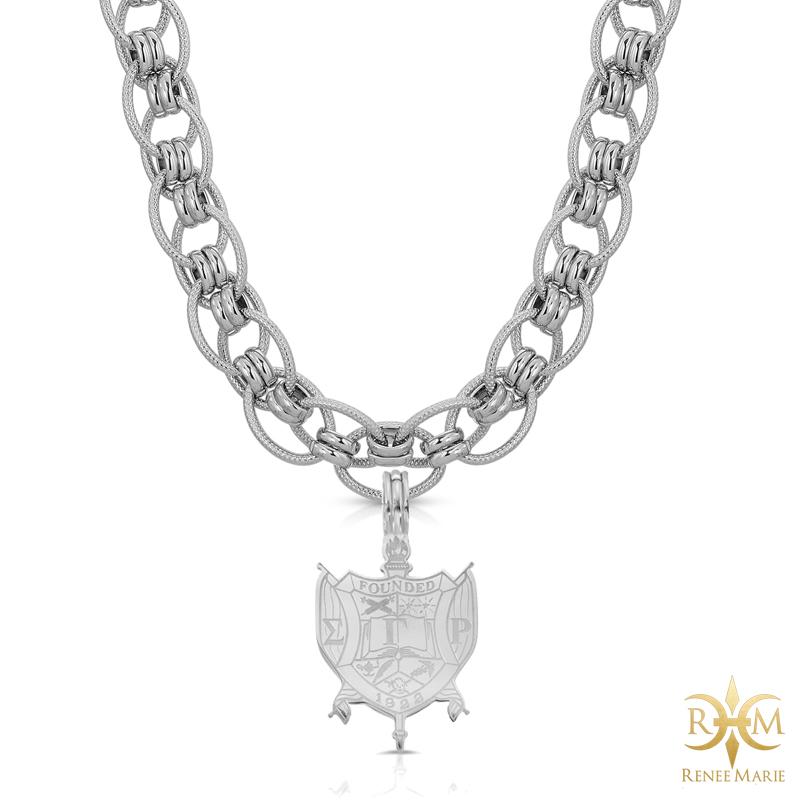 ΣΓΡ "Jazz" Stainless Steel Necklace