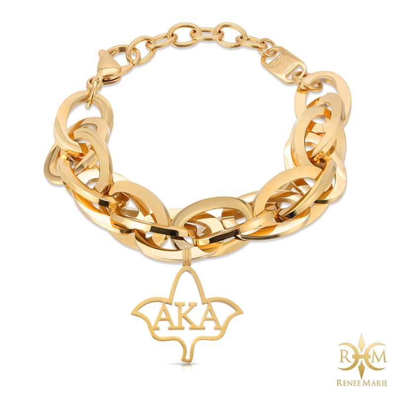 AKA "Techno Gold" Stainless Steel Bracelet