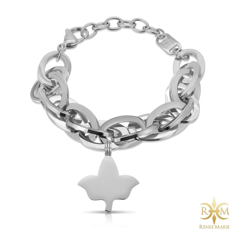 AKA "Techno Silver" Stainless Steel Bracelet
