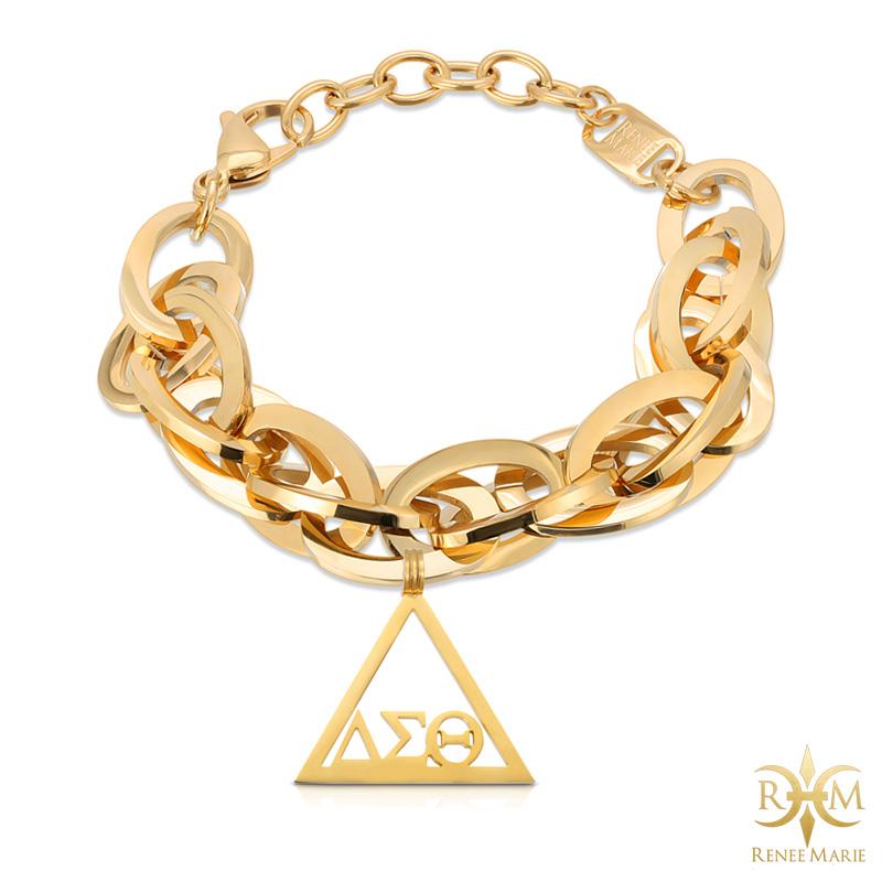 DST "Techno Gold" Stainless Steel Bracelet