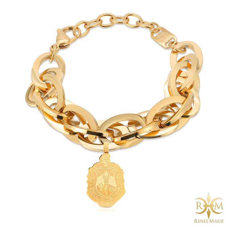 DST "Techno Gold" Stainless Steel Bracelet