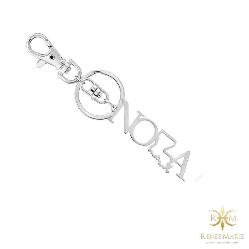 NOLA Stainless Steel Keychain (Outline)