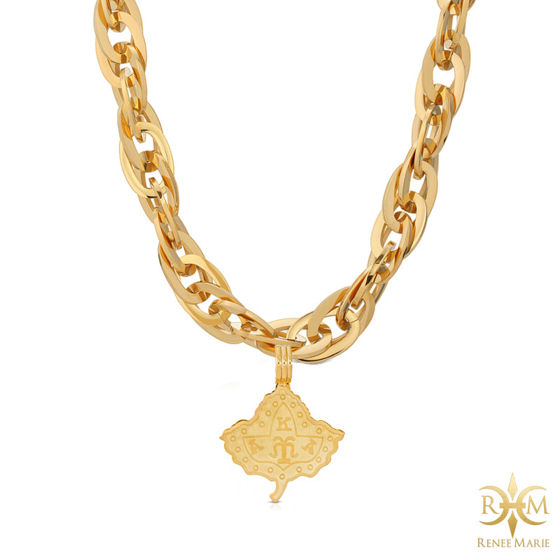 AKA "Techno Gold" Stainless Steel Necklace