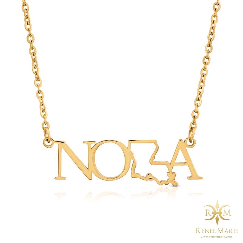 NOLA Stainless Steel Necklace (Outline)