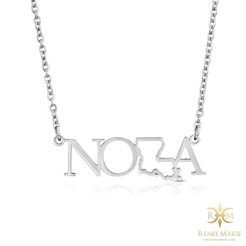 NOLA Stainless Steel Necklace (Outline)