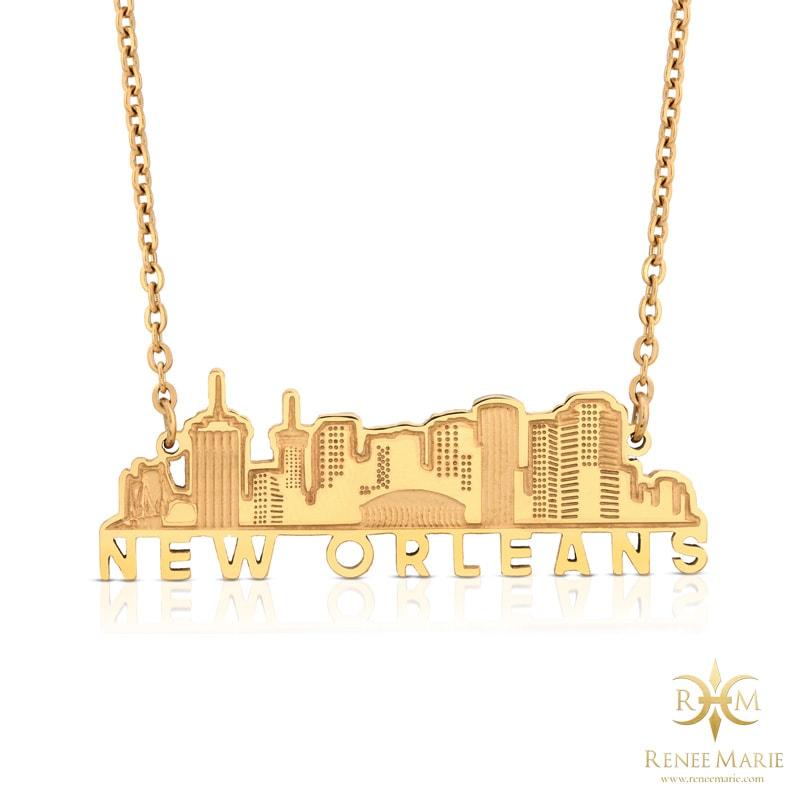 NOLA Skyline Stainless Steel Necklace