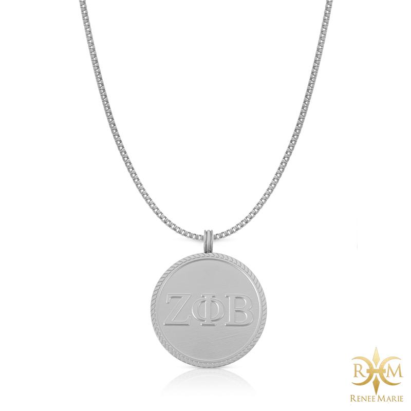 ZΦB Circle Pendant with Chain