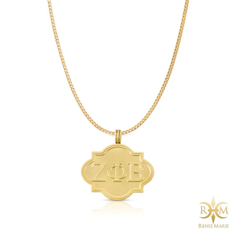 ZΦB Frame Pendant with Chain