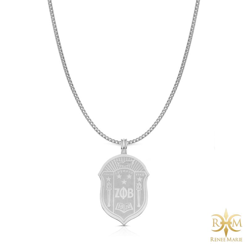 ZΦB Shield Pendant with Chain