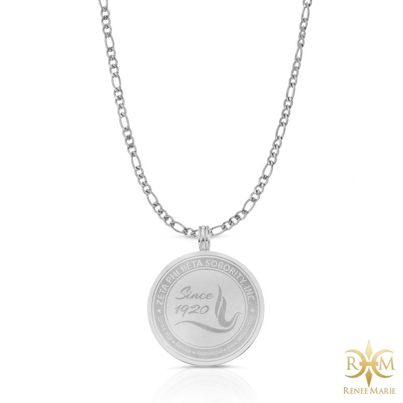 ZΦB Dove Seal Pendant with Chain